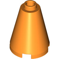 LEGO Orange Cone 2 x 2 x 2 - Open Stud 3942c - 6062601
