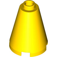 LEGO Yellow Cone 2 x 2 x 2 - Open Stud 3942c - 6055404