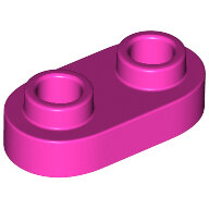 LEGO Dark Pink Plate, Round 1 x 2 with Open Studs 35480 - 6271374