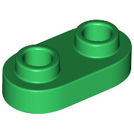 LEGO Green Plate, Round 1 x 2 with Open Studs 35480 - 6210271