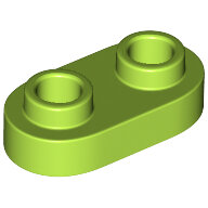 LEGO Lime Plate, Round 1 x 2 with Open Studs 35480 - 6264062