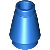LEGO Blue Cone 1 x 1 with Top Groove 4589b - 4529235