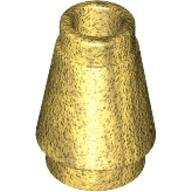 LEGO Pearl Gold Cone 1 x 1 with Top Groove 4589b - 4529247