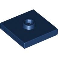 LEGO Dark Blue Plate, Modified 2 x 2 with Groove and 1 Stud in Center (Jumper) 87580 - 4565320