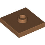 LEGO Medium Nougat Plate, Modified 2 x 2 with Groove and 1 Stud in Center (Jumper) 87580 - 6102994