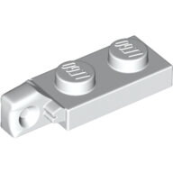 LEGO White Hinge Plate 1 x 2 Locking with 1 Finger on End without Bottom Groove 44301b - 6266219