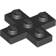 LEGO Black Plate, Modified 3 x 3 Cross 15397 - 6097283