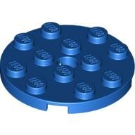 LEGO Blue Plate, Round 4 x 4 with Hole 60474 - 4581501