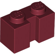 LEGO Dark Red Brick, Modified 1 x 2 with Groove 4216 - 6070691