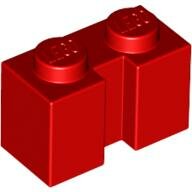 LEGO Red Brick, Modified 1 x 2 with Groove 4216 - 4501560
