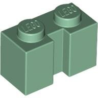 LEGO Sand Green Brick, Modified 1 x 2 with Groove 4216 - 4521889