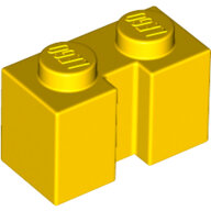 LEGO Yellow Brick, Modified 1 x 2 with Groove 4216 - 6288087