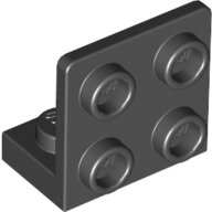 LEGO Black Bracket 1 x 2 - 2 x 2 Inverted 99207 - 6000650