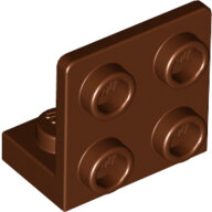LEGO Reddish Brown Bracket 1 x 2 - 2 x 2 Inverted 99207 - 6226436