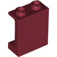 LEGO Dark Red Panel 1 x 2 x 2 with Side Supports - Hollow Studs 87552 - 6357263