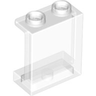 LEGO Trans-Clear Panel 1 x 2 x 2 with Side Supports - Hollow Studs 87552 - 6253231