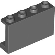 LEGO Dark Bluish Gray Panel 1 x 4 x 2 with Side Supports - Hollow Studs 14718 - 6211916