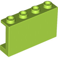 LEGO Lime Panel 1 x 4 x 2 with Side Supports - Hollow Studs 14718 - 6109829