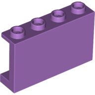 LEGO Medium Lavender Panel 1 x 4 x 2 with Side Supports - Hollow Studs 14718 - 6177875