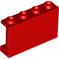 LEGO Red Panel 1 x 4 x 2 with Side Supports - Hollow Studs 14718 - 6049737