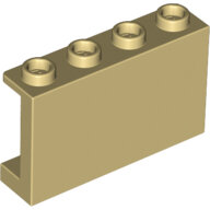 LEGO Tan Panel 1 x 4 x 2 with Side Supports - Hollow Studs 14718 - 6195544