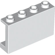 LEGO White Panel 1 x 4 x 2 with Side Supports - Hollow Studs 14718 - 6079140
