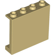 LEGO Tan Panel 1 x 4 x 3 with Side Supports - Hollow Studs 60581 - 6146877