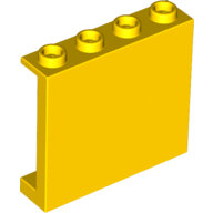 LEGO Yellow Panel 1 x 4 x 3 with Side Supports - Hollow Studs 60581 - 6120859