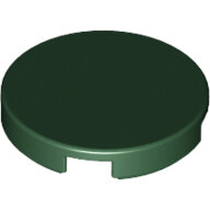 LEGO Dark Green Tile, Round 2 x 2 with Bottom Stud Holder 14769 - 6092771