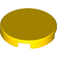 LEGO Yellow Tile, Round 2 x 2 with Bottom Stud Holder 14769 - 6078279