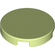 LEGO Yellowish Green Tile, Round 2 x 2 with Bottom Stud Holder 14769 - 6113047