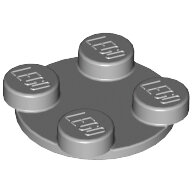 LEGO Light Bluish Gray Turntable 2 x 2 Plate, Top 3679 - 4211439