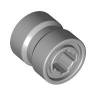 LEGO Light Bluish Gray Wheel 8mm D. x 9mm for Slicks, Hole Notched for Wheels Holder Pin, Reinforced Back 74967 - 6011375