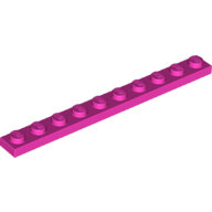 LEGO Dark Pink Plate 1 x 10 4477 - 6293403