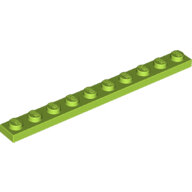 LEGO Lime Plate 1 x 10 4477 - 6381913