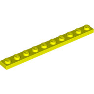 LEGO Neon Yellow Plate 1 x 10 4477 - 6377930