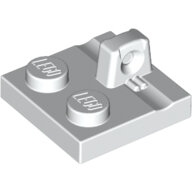 LEGO White Hinge Plate 2 x 2 Locking with 1 Finger on Top 92582 - 4613762