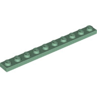 LEGO Sand Green Plate 1 x 10 4477 - 6328184