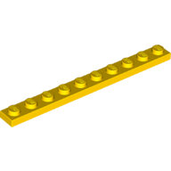 LEGO Yellow Plate 1 x 10 4477 - 447724