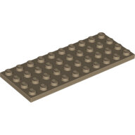LEGO Dark Tan Plate 4 x 10 3030 - 6001001