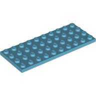 LEGO Medium Azure Plate 4 x 10 3030 - 6096946