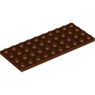 LEGO Reddish Brown Plate 4 x 10 3030 - 4225715