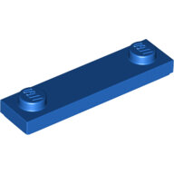 LEGO Blue Plate, Modified 1 x 4 with 2 Studs with Groove 41740 - 6292291