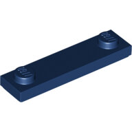 LEGO Dark Blue Plate, Modified 1 x 4 with 2 Studs with Groove 41740 - 6256610