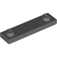 LEGO Dark Bluish Gray Plate, Modified 1 x 4 with 2 Studs with Groove 41740 - 6257592