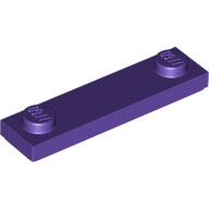 LEGO Dark Purple Plate, Modified 1 x 4 with 2 Studs with Groove 41740 - 6253191