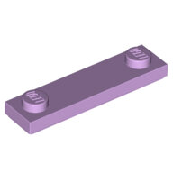 LEGO Lavender Plate, Modified 1 x 4 with 2 Studs with Groove 41740 - 6405554