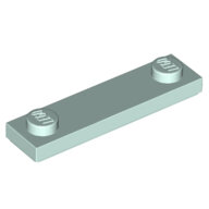 LEGO Light Aqua Plate, Modified 1 x 4 with 2 Studs with Groove 41740 - 6399566