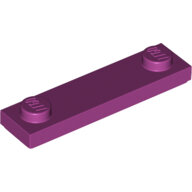 LEGO Magenta Plate, Modified 1 x 4 with 2 Studs with Groove 41740 - 6249090