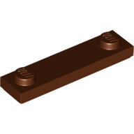 LEGO Reddish Brown Plate, Modified 1 x 4 with 2 Studs with Groove 41740 - 6257604